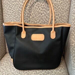 Jon Hart Design Black and Tan Tote Bag